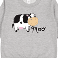 thumbnail image 3 of Inktastic Moo Says the Cow Toddler Sweatshirt, 3 of 4