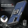 thumbnail image 6 of LeYi for Samsung A03S Case, Samsung Galaxy A03S Case (Not A03) with 2 x Screen Protector, Shockproof Drop Test Cover with Car Mount Kickstand Lightweight Protective for Samsung A03S Case - Blue, 6 of 7
