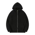thumbnail image 2 of Leesechin Hoodies for Men Winter Heavyweight Fleece Sherpa Lined Zipper Sweatshirt Jackets, 2 of 3
