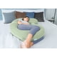 thumbnail image 2 of Almohadas de embarazo QUEEN ROSE Cooling en forma de E verde salvia, 2 of 6
