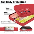 thumbnail image 5 of Compatible with Xiaomi 13 Lite Case Shockproof, Liquid Silicone Ultra Slim Protective Xiaomi 13 Lite Phone Case Soft Anti-Scratch Cover with Full Body Protection Cases (Red), 5 of 14