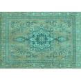 thumbnail image 1 of Ahgly Company Indoor Rectangle Abstract Light Blue Modern Area Rugs, 3' x 5', 1 of 4