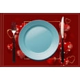 thumbnail image 5 of FYTPOV Romantic Red Placemats, Love Pattern Placemats for Kitchen and Dining, Valentines Day Decorations, Christmas Placemats for Party Home Decor, Table Decor, 18x12 in, 5 of 6