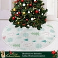 thumbnail image 6 of FMSHPON Christmas Tree Pattern Xmas Christmas Tree Skirt Stand Mat for Holiday Party Decoration Indoor Outdoor 48 inches, 6 of 6