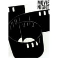 thumbnail image 2 of Sommers, Mindy 24x32 White Modern Wood Framed Museum Art Print Titled - Movie Night, 2 of 4