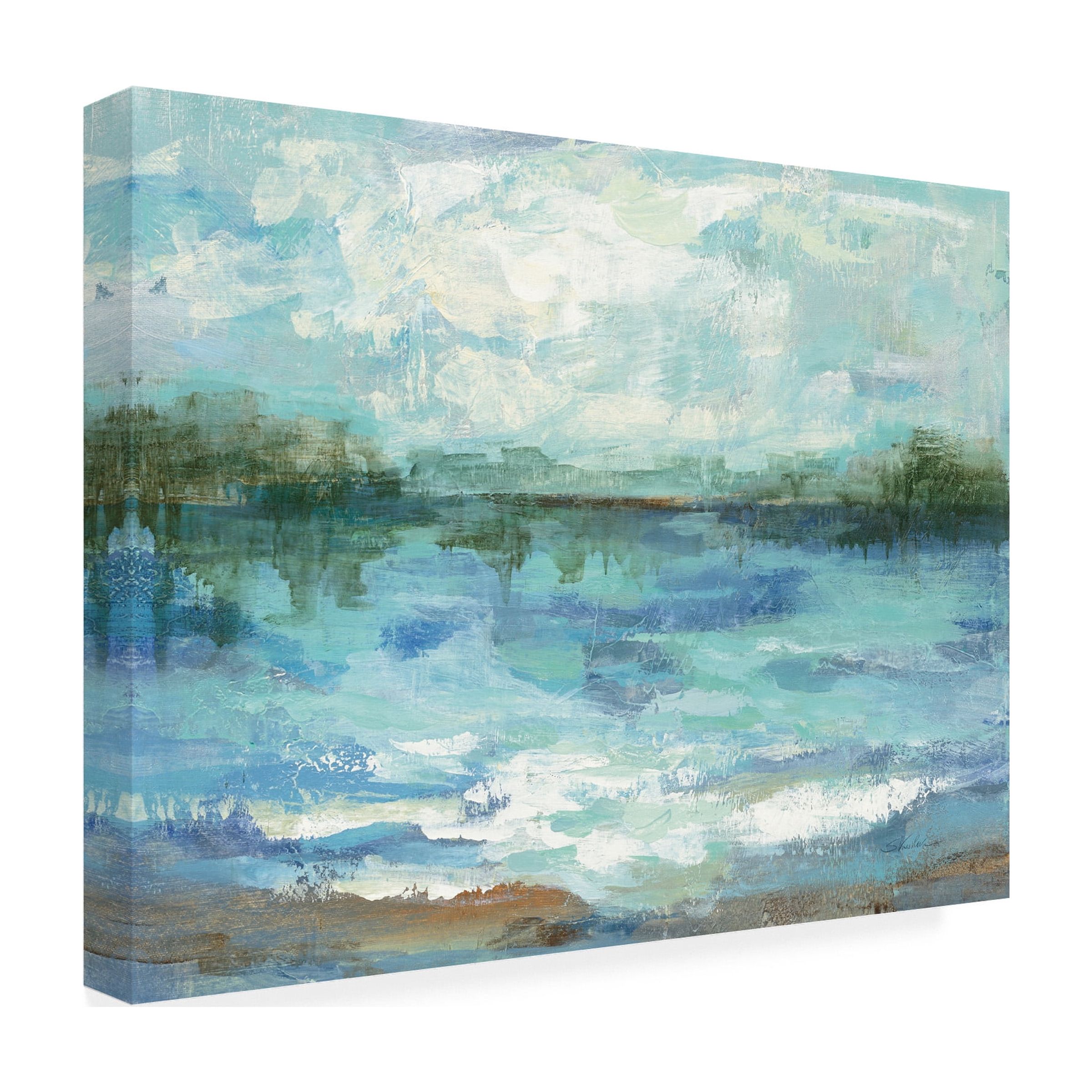 Trademark Fine Art 'Mirrored Sky Crop' Canvas Art by Silvia Vassileva