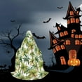 thumbnail image 6 of Honeii Green Hawaii Palms Print Poncho Cape, Cloak Coat, Snuggly Hooded Wearable Blanket, Hooded Cape For Teenagers,Halloween Costumes-Large, 6 of 7