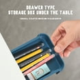 thumbnail image 1 of Awdenio Self Stick Pencil Tray Desk Table Storage Drawer Organizer Box Under Desk Stand, 1 of 9