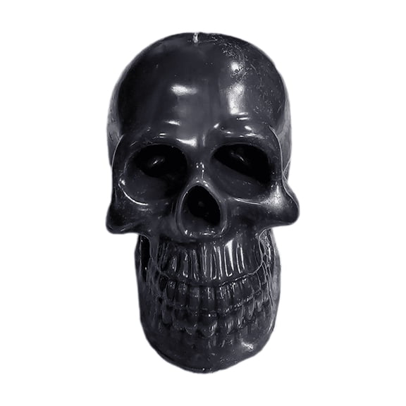 Black Skull Candle – 10oz Soy Wax – Gothic Decor – 7hr Burn Time