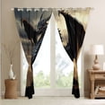 thumbnail image 4 of Dragon Curtains & Drapes ,Black Gothic Curtains 30%-50% Blackout Dragon Bedroom Decor,Safari Animal Curtains Mysterious Dragon Window Curtain 2 Panels 42"Wx90"L, 4 of 6