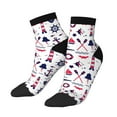 thumbnail image 2 of Bingfone Sailing Marine Travel Design Patterned Men'S Women'S Casual Cotton Socks, 2 of 9