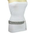 thumbnail image 6 of Women Silver Metal Chain Fashion Belt Hip Waist Size S M L, 6 of 13