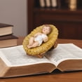 thumbnail image 2 of Jiibva Jesus Baby Figure Mini Manger Nativity Figurine Baptism Party Favors Christmas Favors Figurine Party Artwork Statue, 2 of 7