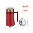 thumbnail image 2 of Termo Acero Inoxidable Portátil Térmico Taza De Café 480ml, 2 of 5