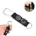 thumbnail image 4 of Wmool Compass Thermometer Carabiner Taktischer Überlebensgürtel Ringschlüssel A0, 4 of 8