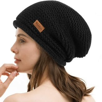 Soft Ribbed Slouchy Beanie -Radiant Orchid - Walmart.com