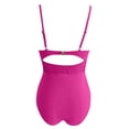 thumbnail image 3 of MSJUHEG Womens Bathing Suits,Tummy Control Swimsuits for Women,Monokini,High Cut Backless,Ribbed One Piece Swimsuits for Women,Swimsuits for Women 2025,Monokini Swimsuits for Women Hot Pink 2XL, 3 of 4
