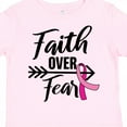 thumbnail image 4 of Inktastic Breast Cancer Awareness Faith over Fear with Pink Ribbon and Arrow Girls Toddler T-Shirt, 4 of 5