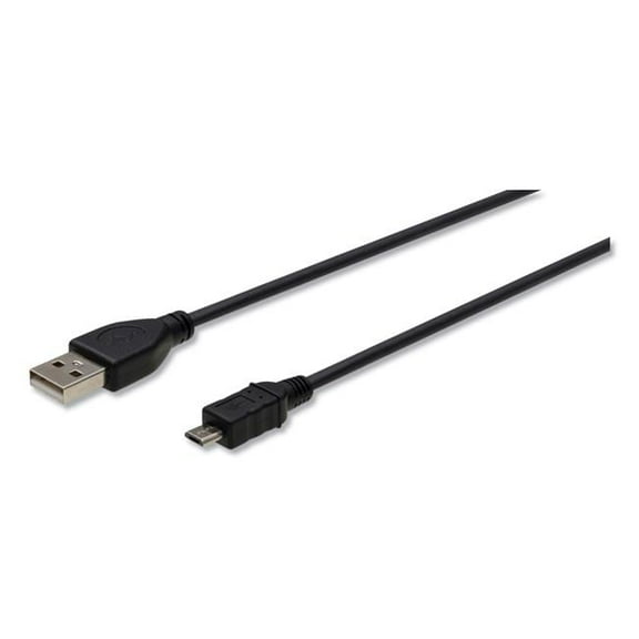 6 ft. USB to Micro USB Cable, Black
