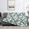 thumbnail image 2 of Yiaed Flower Print Blanket Throw Blanket Soft Cozy Flannel Blanket for Home Bed Sofa Couch Chair-80"x60", 2 of 6