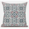 thumbnail image 1 of Jahan Paisley Jeter Tissu Oreiller en Vert Gris Indigo 20x20, 1 of 7
