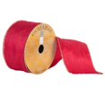 thumbnail image 1 of Vickerman Q170104 2.5 in. x 10 Yard Red & Gold Crush Gold Wired Edge Ribbon, 1 of 1
