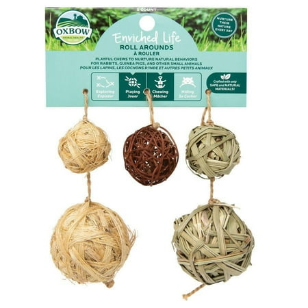 UPC: 0744845963365 | Oxbow Animal Health Enriched Life Roll Arounds Small Animal Toy  One Size