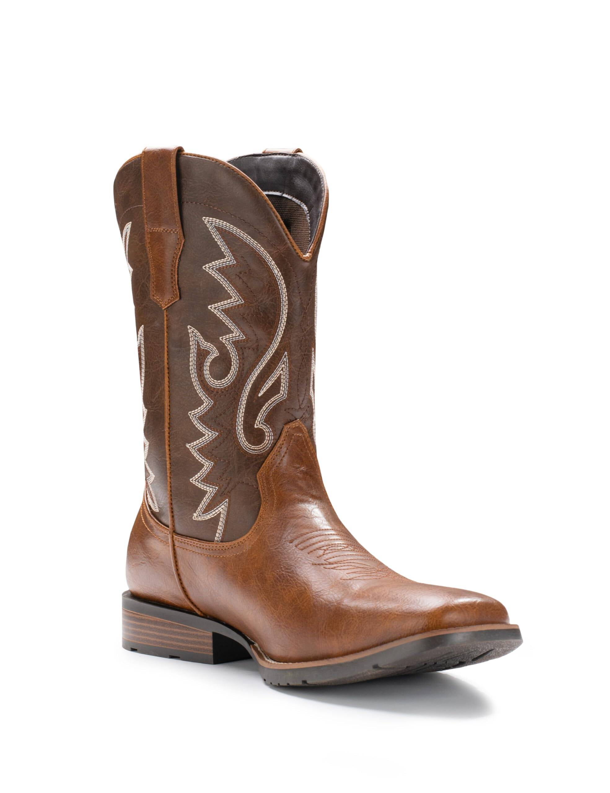 Cowboy Boots For Men with Wide Square Toe Western Retro Boot Durable Men main image 3