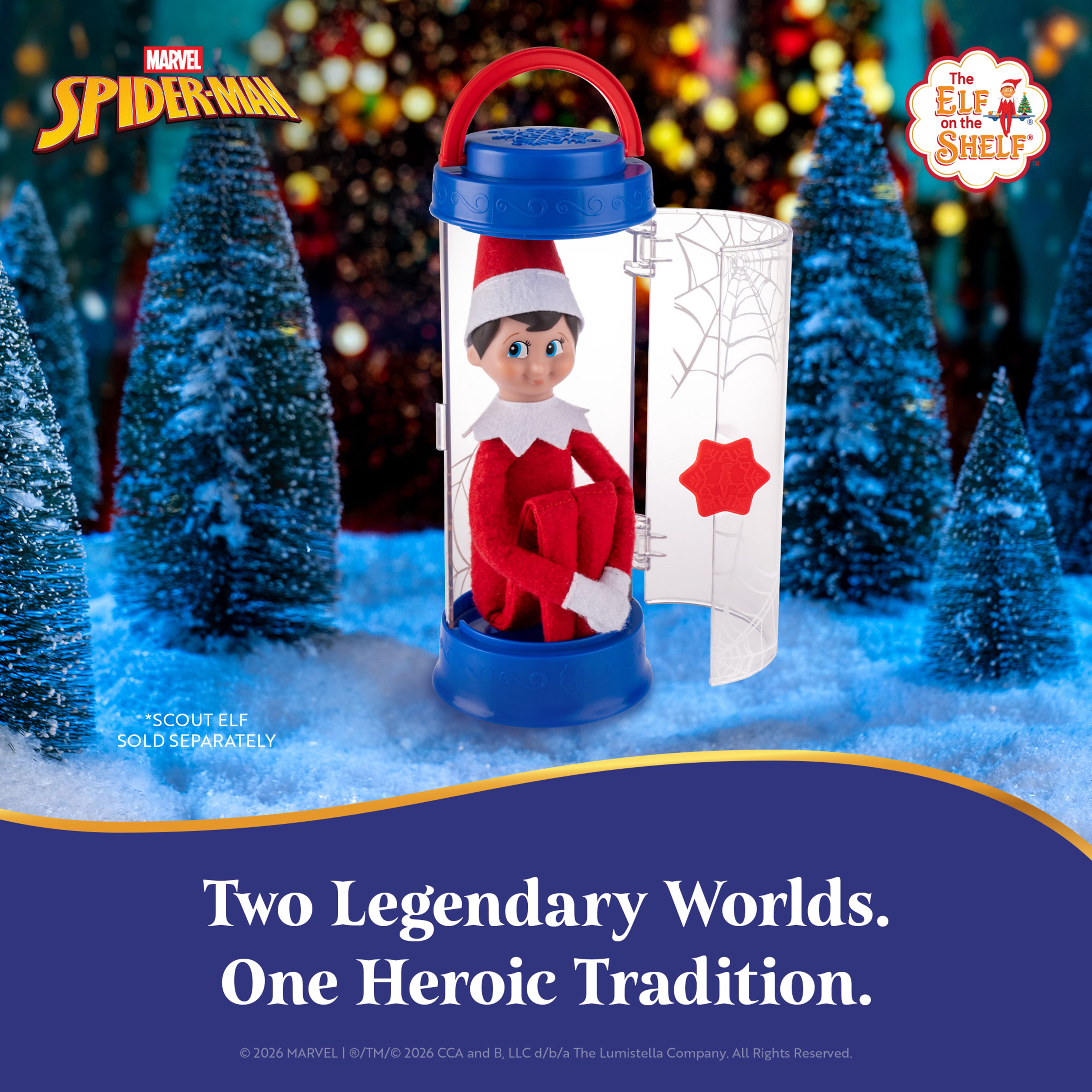 The Elf on the Shelf Marvel Spider-Man Scout Elf Carrier - Scout Elf Not Included