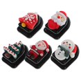 thumbnail image 1 of Small Adhesive Hooks 5Pcs Assorted Color Plastic Durable Hanging Car Hanger for Car Use, 1 of 4