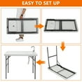 Zimtown 45" Fish Fillet Table, Portable Folding Fish Cleaning Table