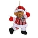 thumbnail image 1 of Decoraciones Del Árbol de Navidad Colgante Del Árbol de Navidad, Colgante de Figurina de Paño de Navidad, Colgante de Muñeca de Muñeco de Muñeco de Nieve de Santa Claus Bailando Rojo a Ajedrez, Adecua, 1 of 6