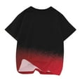 thumbnail image 5 of Summer 2025 Gradient Color Tee Shirts for Children 3-14 Years Short Sleeve Round Neck Casual T Shirts Soft Comfy TopsMulticolor,13-14 Years, 5 of 5