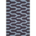 thumbnail image 2 of SAFAVIEH Dhurries Tristen Geometric Area Rug, Purple/Blue, 7' x 7' Square, 2 of 10