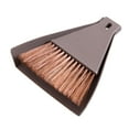 thumbnail image 3 of AMLESO 2x Mini Dustpan And Brush Set Table Cleaning Brush Lightweight Cleaning Set Keyboard Cleaning Broom Dustpan for Car Office Desktop , Coffee, 2 Pcs, 3 of 8