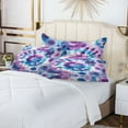 thumbnail image 6 of Tie-dye Art Plush Pillow Cases Standard Size Ultra Soft Warm Pillowcases with Zipper 20"x26", 6 of 9