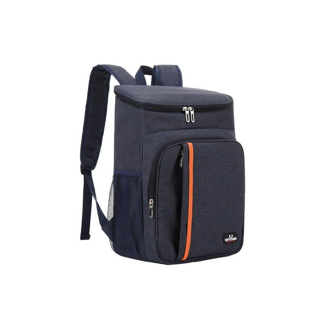ZheElen WEYOUNG 18L Thermal Rucksack Waterproof Outdoor Backpack Barbecue Cooler Bag Oxford Cloth School Pouch Compartments Pocket Dark Blue