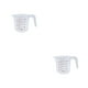 thumbnail image 2 of Naiovety Measuring Jug Convenient V-shaped Glass Baking Anti-skidding Graduated Handle Tools Nozzle Kitchen 500ml 2piezas, 2 of 6