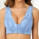 thumbnail image 3 of Gibobby Brasier Mujer sin Varilla Bralettes para mujer, sujetadores deportivos para paquete, sujetador Bando con cuello en V para mujeres y niñas(Azul,Mediano), 3 of 4