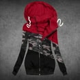 thumbnail image 2 of WNEGSTG Fleece Jacket Women Winter Casual Camouflage Prints Jacket Zipper Sweatshirt Long Sleeve Coat, 2 of 3