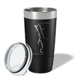 thumbnail image 2 of Kentucky & Barkley Lakes Map Tumbler Travel Mug Insulated Laser Engraved Coffee Cup Kentucky, Tennessee 20 oz Black, 2 of 5