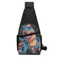 thumbnail image 3 of Disketp Sling Backpack,Multipurpose Crossbody Shoulder Bag Travel Hiking Daypack-Blue Dinosaur, 3 of 6