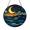 Acrylic 3.5 Inch, variant on Cosmic Moon Star Glass Suncatcher Window Hanging Decor, Gentle Celestial Light Catcher Accent, Meaningful Gift for Spiritual Decor Lovers