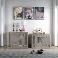 thumbnail image 4 of Unipaws Furniture Style Dog Crate with Tray,Wooden Dog Kennel Mesh Dog House Small Size, 4 of 5