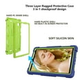 thumbnail image 3 of SOATUTO Case for Moxee 8" Tablet 2 Case For Moxee 8 inch 2022 Model (MT-T8B22) Tablet Shockproof Rugged Hybrid Kids Friendly Cover Built-in Kickstand Shoulder Strap Protective Case - Navy+Green, 3 of 8