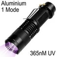 thumbnail image 1 of Ultra Violet LED Flashlight Blacklight Light 395/365NM Inspection Lamp Torch Light UV Lamp Zoomable 3 Mode Ultraviolet Lamp, 1 of 5