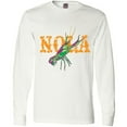 thumbnail image 3 of Inktastic Nola Mardi Gras Crayfish in Orange Long Sleeve T-Shirt, 3 of 5