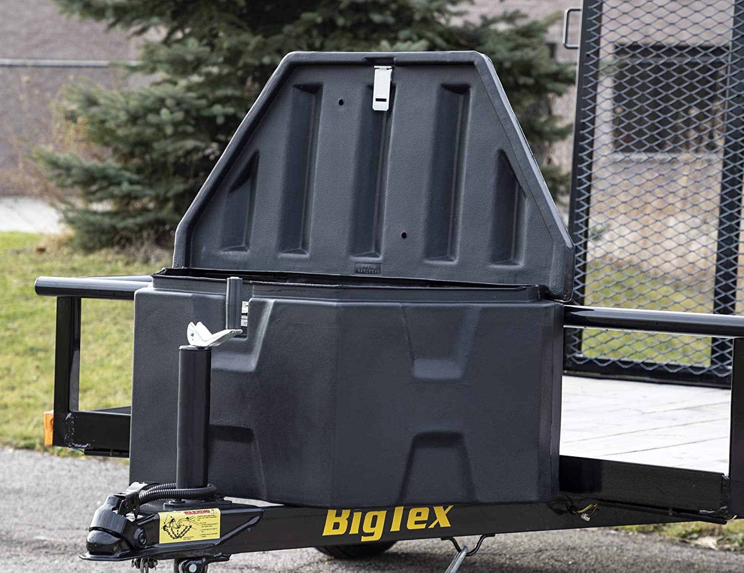 Buyers Products 1701680 Trailer Tongue Truck Tool Cargo Storage Box, Black