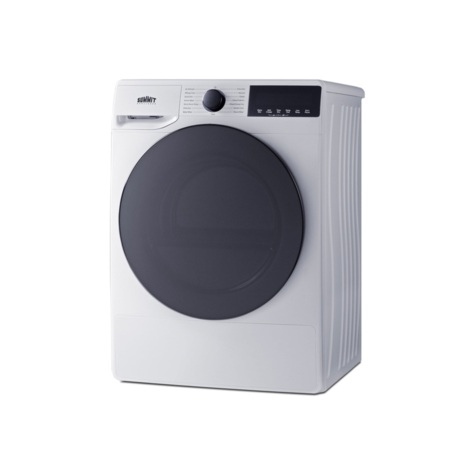 Summit 4.1 cu.ft. Dryer, ENERYSTAR Certified, 208-240V, 15.4 lbs Load, 24 Inch Wide, White - SLDV342