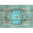 thumbnail image 1 of Ahgly Company Indoor Rectangle Abstract Light Blue Modern Area Rugs, 5' x 8', 1 of 4